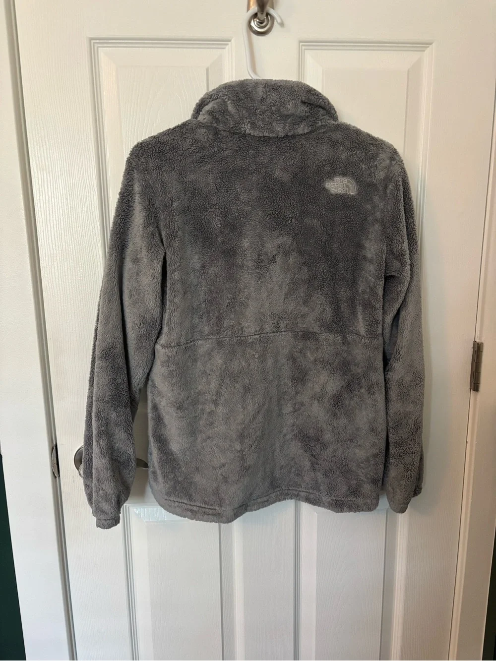 The North Face Fleece Jacket Gray Girls XL 18 Full Zip Cozy (Fits Women XS S)